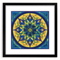 Vibrant Mandala Living Room Wall Art – Modern Canvas & Framed Print