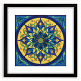 Vibrant Mandala Living Room Wall Art – Modern Canvas & Framed Print