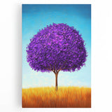 Abstract landscape stretched canvas artwork displaying vibrant colors and fluid forms, perfect for modern home decor. Ideal for living rooms or galleries.