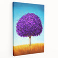 Abstract landscape stretched canvas artwork showcasing vibrant colors and dynamic brush strokes, perfect for modern home decor. Side view highlights the canvas depth and texture, ideal for adding artistic flair to living spaces.