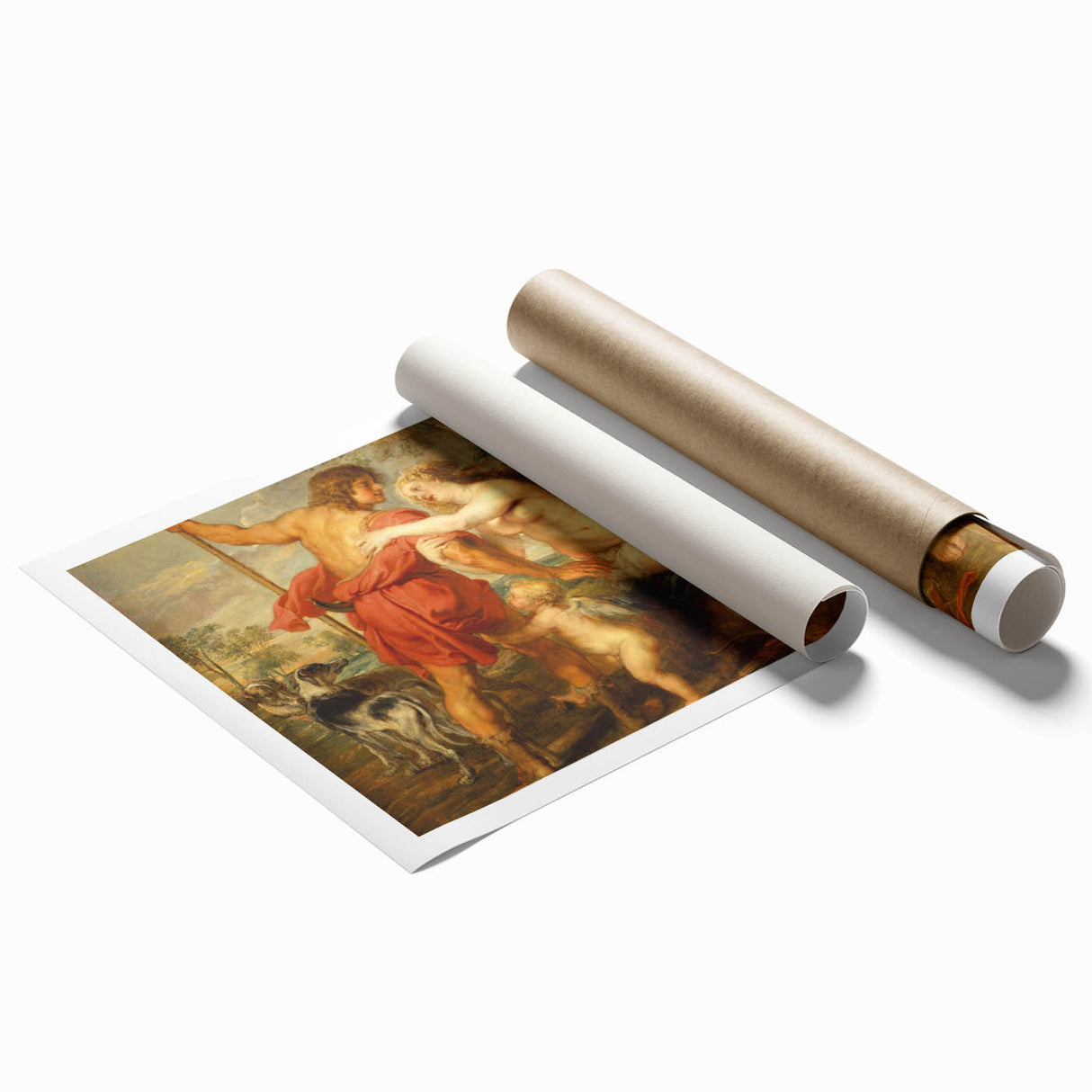 Baroque Mythological Romance Wall Art – Timeless Period Elegance
