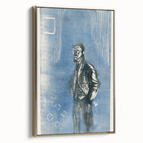 Expressionist Art - Self-Portrait in Moonlight