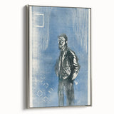 Expressionist Art - Self-Portrait in Moonlight