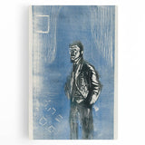 Expressionist Art - Self-Portrait in Moonlight