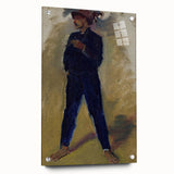 Modern Wall Art - Expressive Portrait of Groom Standing for Stylish Decor