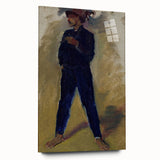 Modern Wall Art - Expressive Portrait of Groom Standing for Stylish Decor