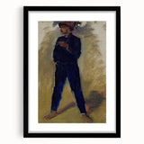 Modern Wall Art - Expressive Portrait of Groom Standing for Stylish Decor