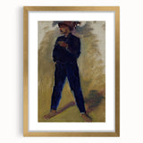 Modern Wall Art - Expressive Portrait of Groom Standing for Stylish Decor
