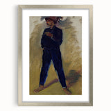 Modern Wall Art - Expressive Portrait of Groom Standing for Stylish Decor