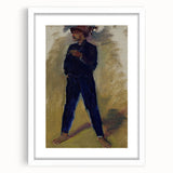 Modern Wall Art - Expressive Portrait of Groom Standing for Stylish Decor
