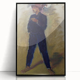 Modern Wall Art - Expressive Portrait of Groom Standing for Stylish Decor
