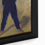 Modern Wall Art - Expressive Portrait of Groom Standing for Stylish Decor