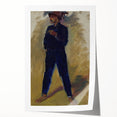 Modern Wall Art - Expressive Portrait of Groom Standing for Stylish Decor