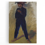 Modern Wall Art - Expressive Portrait of Groom Standing for Stylish Decor