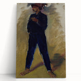 Modern Wall Art - Expressive Portrait of Groom Standing for Stylish Decor