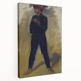Modern Wall Art - Expressive Portrait of Groom Standing for Stylish Decor