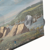 Historical Realism Art Print of Louisburg Lighthouse Coastal Scene