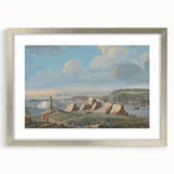 Historical Realism Art Print of Louisburg Lighthouse Coastal Scene