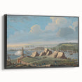 Historical Realism Art Print of Louisburg Lighthouse Coastal Scene