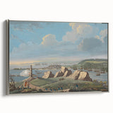 Historical Realism Art Print of Louisburg Lighthouse Coastal Scene