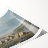 Historical Realism Art Print of Louisburg Lighthouse Coastal Scene