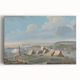 Historical Realism Art Print of Louisburg Lighthouse Coastal Scene