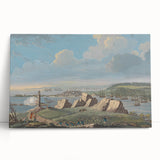 Historical Realism Art Print of Louisburg Lighthouse Coastal Scene