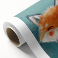 Adorable Smiling Fox Girls Room Wall Art - Woodland Animal Decor