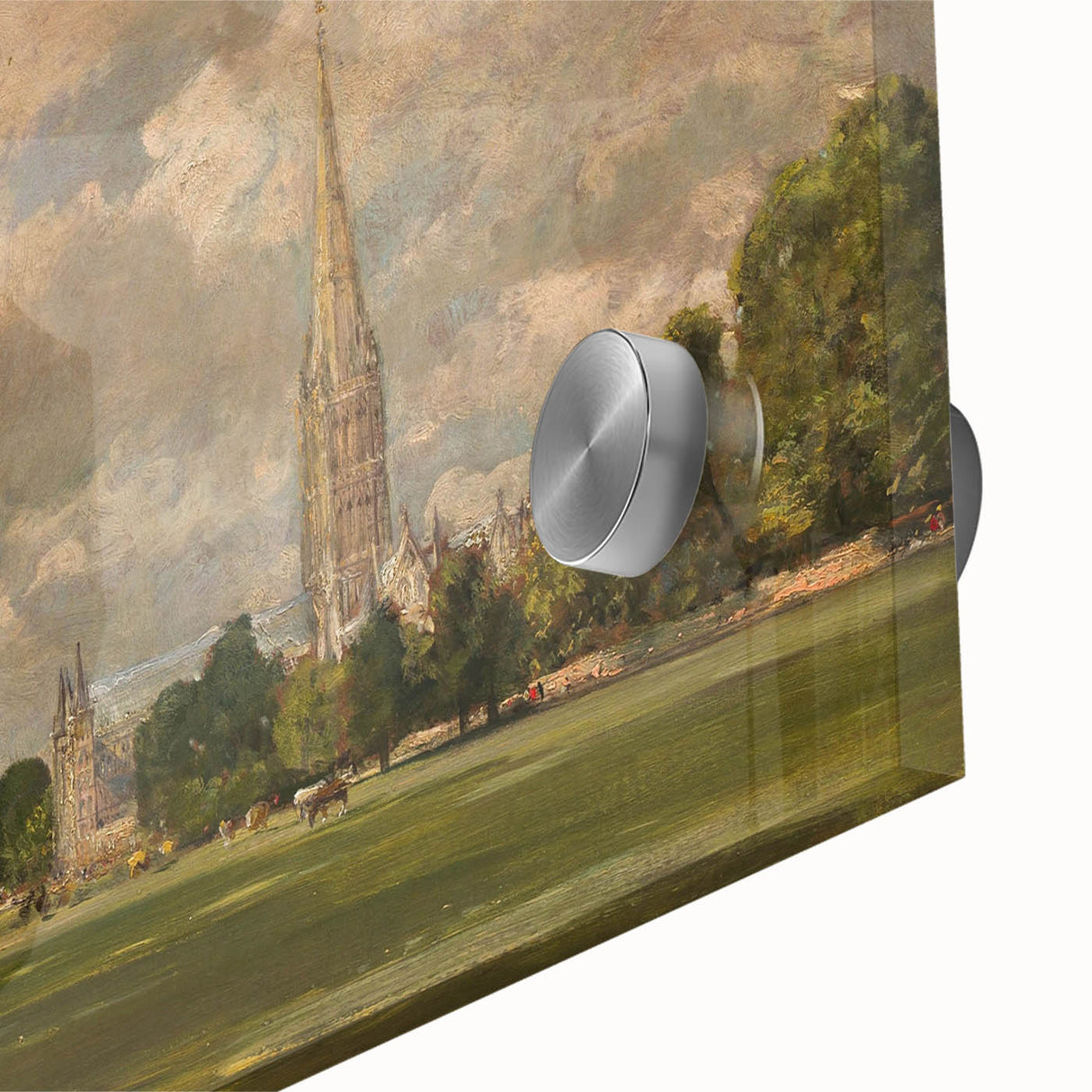 Romanticism Art: Salisbury Cathedral - Classic Landscape by John Constable