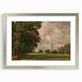 Romanticism Art: Salisbury Cathedral - Classic Landscape by John Constable