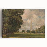 Romanticism Art: Salisbury Cathedral - Classic Landscape by John Constable