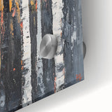 Close-up of an abstract floral acrylic artwork on glass, showcasing vibrant colors and intricate details, ideal for modern home decor and art enthusiasts.