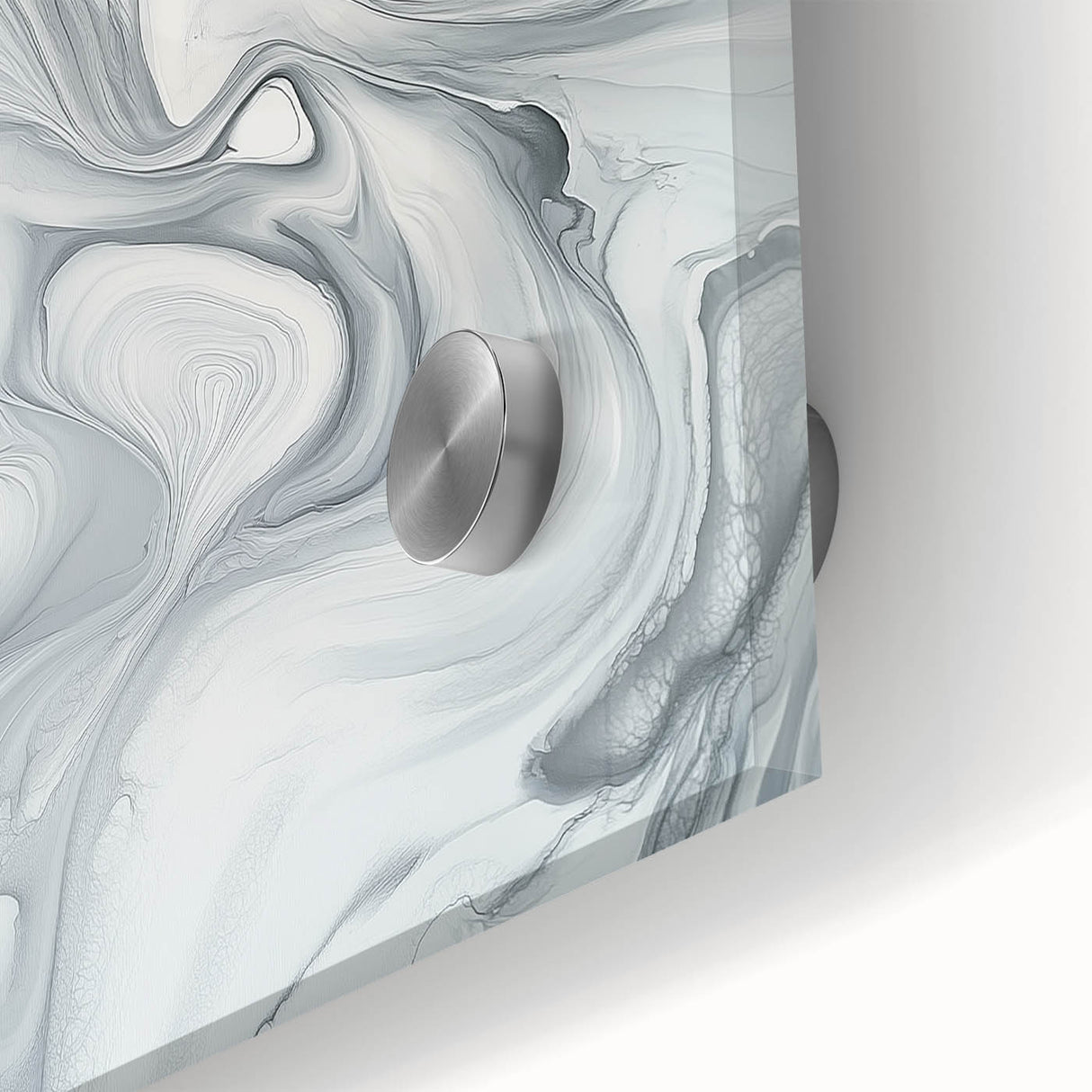 Minimalist Abstract Wall Art – Gray & White Contemporary Canvas