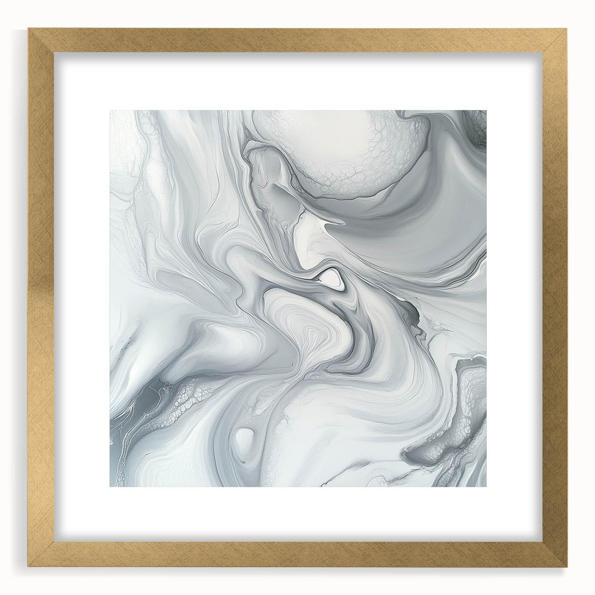 Minimalist Abstract Wall Art – Gray & White Contemporary Canvas