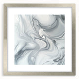 Minimalist Abstract Wall Art – Gray & White Contemporary Canvas