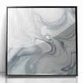 Minimalist Abstract Wall Art – Gray & White Contemporary Canvas