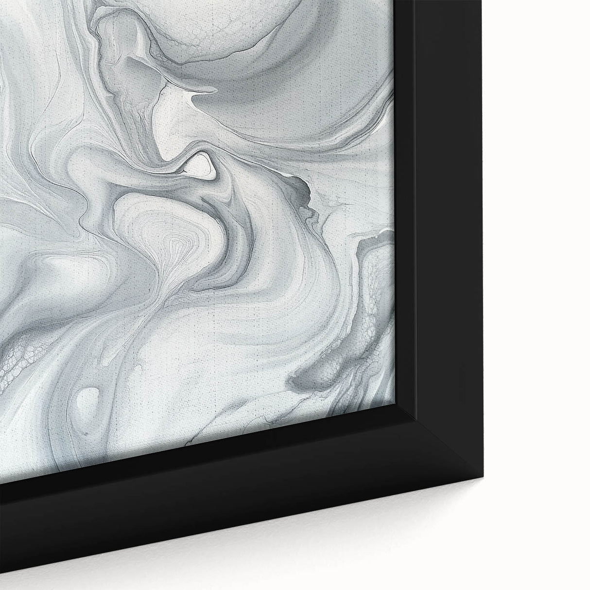 Minimalist Abstract Wall Art – Gray & White Contemporary Canvas