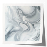 Minimalist Abstract Wall Art – Gray & White Contemporary Canvas