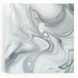 Minimalist Abstract Wall Art – Gray & White Contemporary Canvas