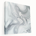 Minimalist Abstract Wall Art – Gray & White Contemporary Canvas