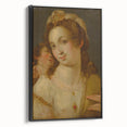 Baroque Portrait Wall Art – Venus with Cherub Elegance