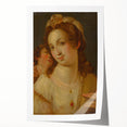Baroque Portrait Wall Art – Venus with Cherub Elegance