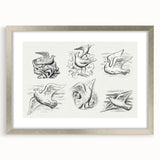 Expressionism Wall Art - Seven Pigeons by Leo Gestel