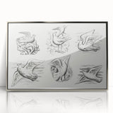 Expressionism Wall Art - Seven Pigeons by Leo Gestel