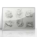 Expressionism Wall Art - Seven Pigeons by Leo Gestel