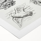 Expressionism Wall Art - Seven Pigeons by Leo Gestel