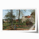 Impressionist Landscape - Autumn in Louveciennes by Camille Pissarro Print