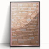 Modern Wall Art - Geometric Barracks Settlement Print for Minimalist Decor