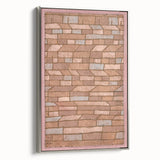 Modern Wall Art - Geometric Barracks Settlement Print for Minimalist Decor