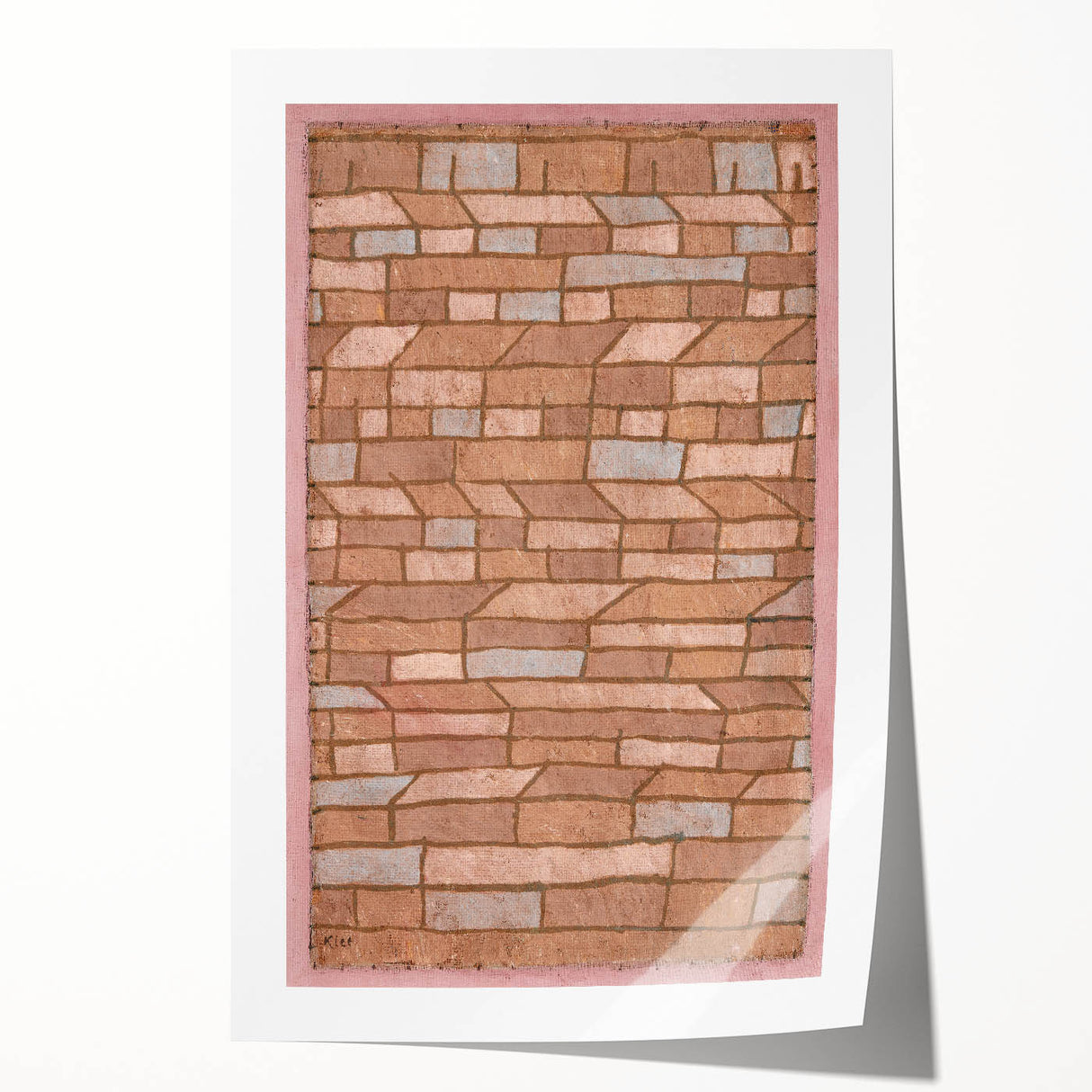 Modern Wall Art - Geometric Barracks Settlement Print for Minimalist Decor